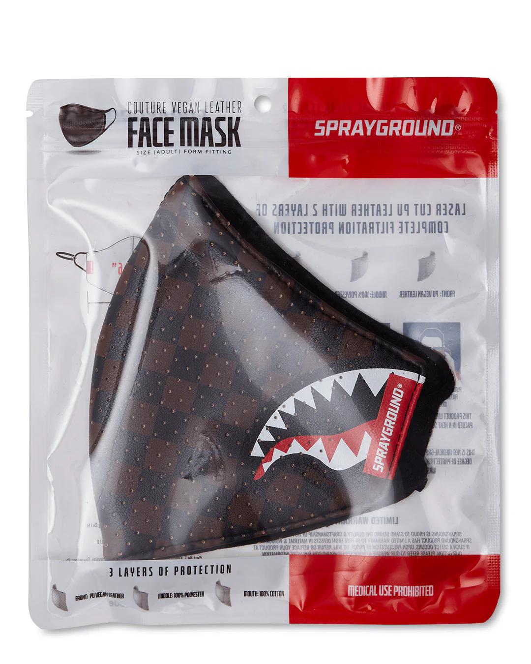 SHARKS IN PARIS VEGAN LEATHER FACE MASK