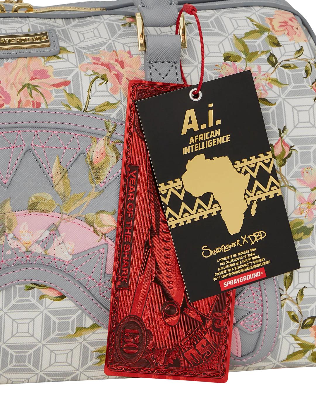 A.I. AFRICAN INTELLIGENCE ELEGANT ENERGY MINI DUFFLE - SANDFLOWER COLL
