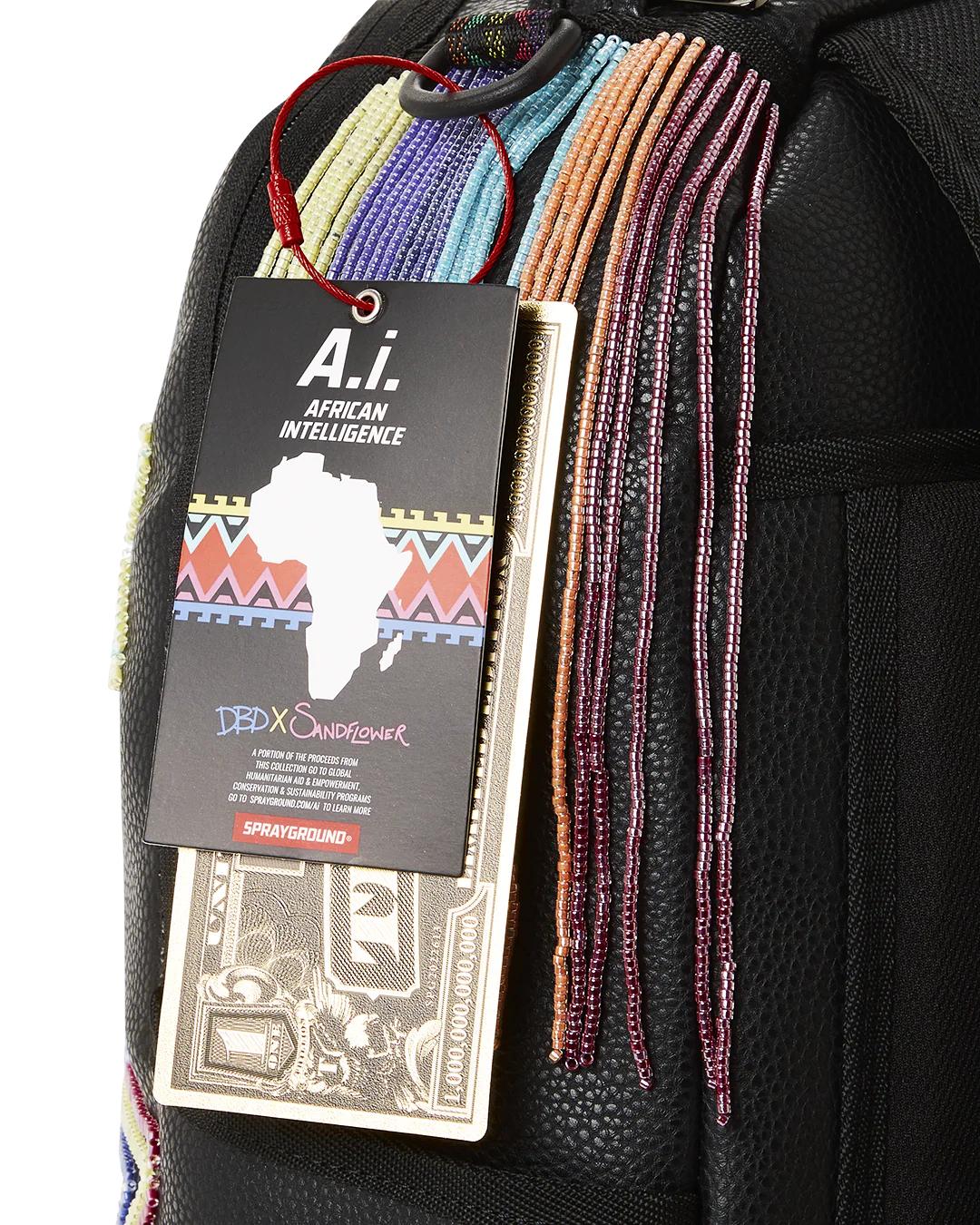 STAR RACER A.I.7 SANDFLOWER COLLAB BEADED BACKPACK