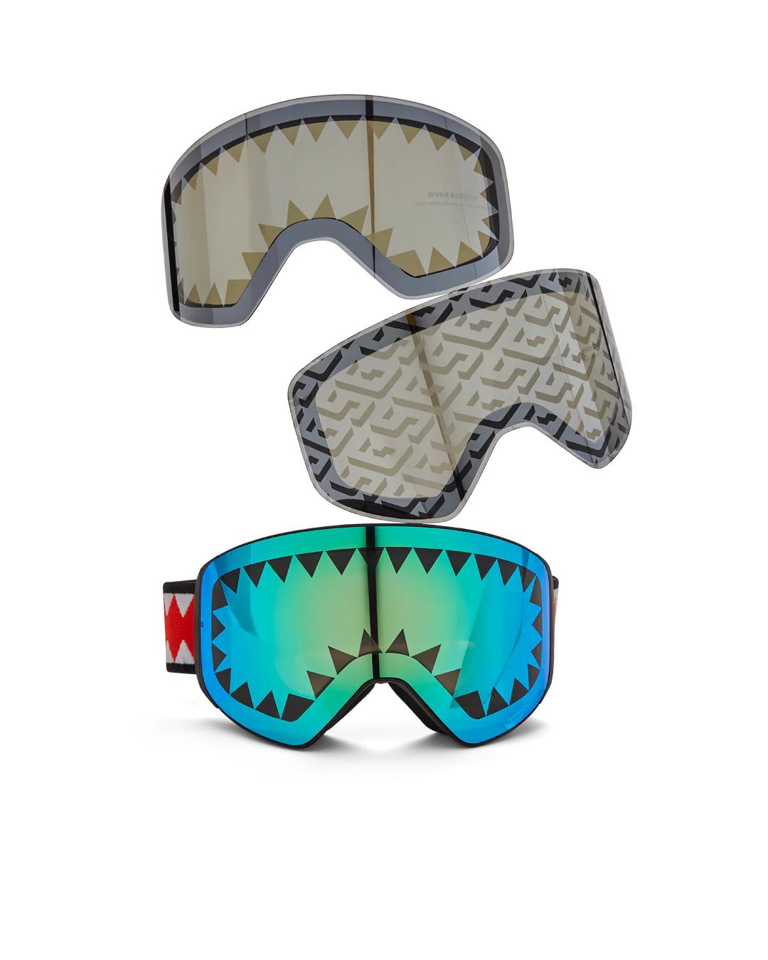 SKY HIGH SEEKERS ARCTIC SKI GOGGLES (3 INTERCHANGEABLE LENSES)