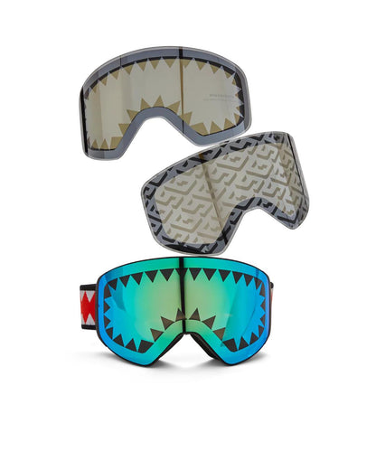 SKY HIGH SEEKERS ARCTIC SKI GOGGLES (3 INTERCHANGEABLE LENSES)