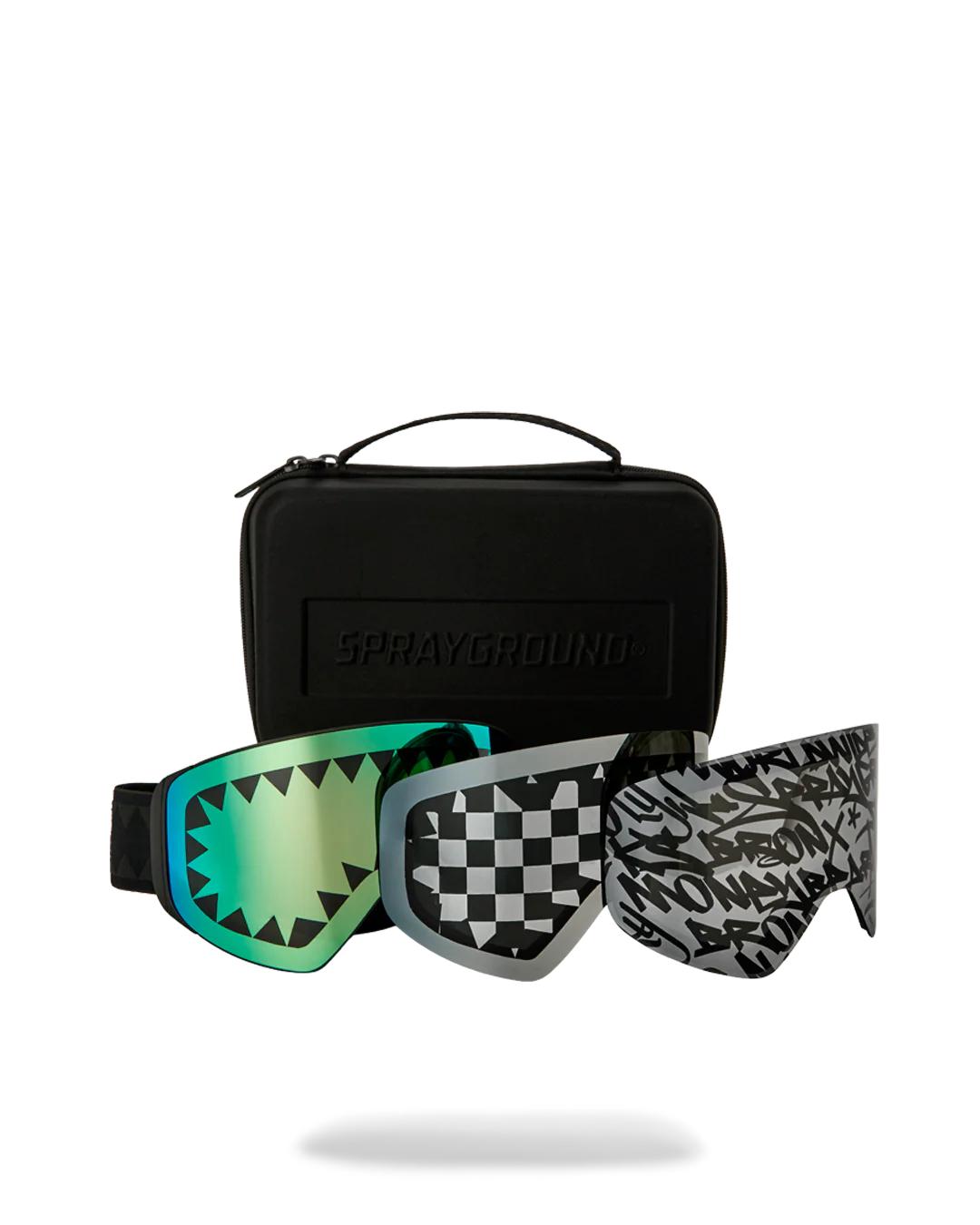 THE STREET MOUNTAIN SKI GOGGLES (INTERCHANGEABLE 3 LENSES)