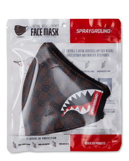 SHARKS IN PARIS VEGAN LEATHER FACE MASK