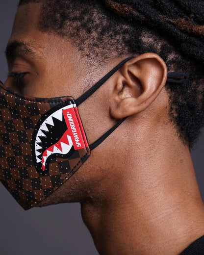 SHARKS IN PARIS VEGAN LEATHER FACE MASK