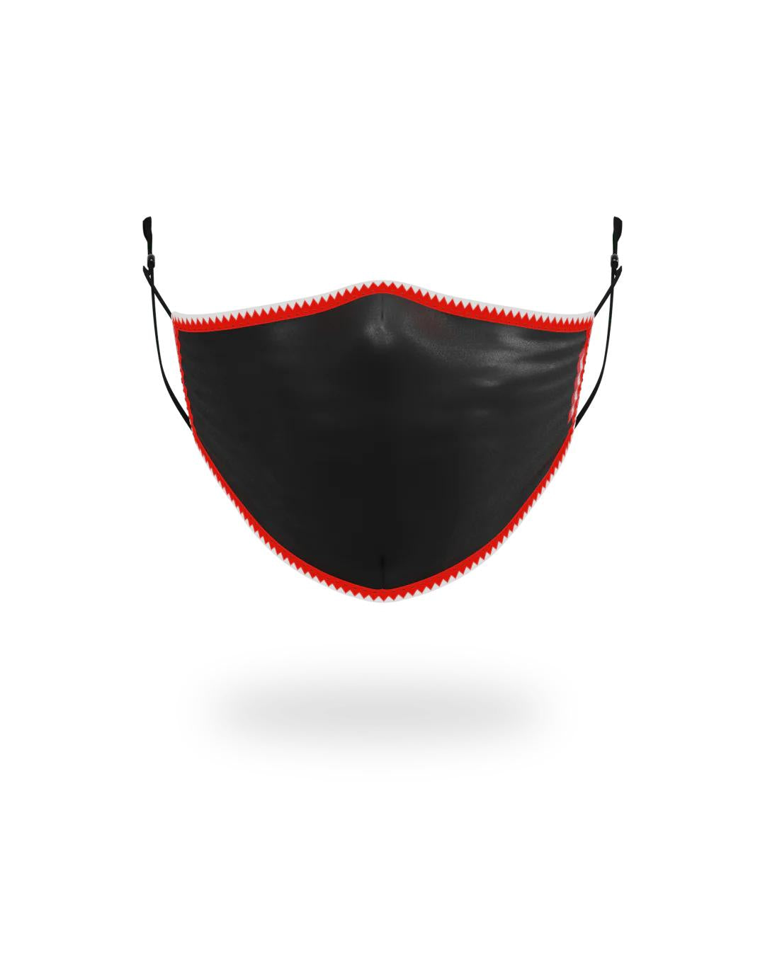 ADULT VERTICAL SHARK (BLACK) FORM-FITTING FACE MASK