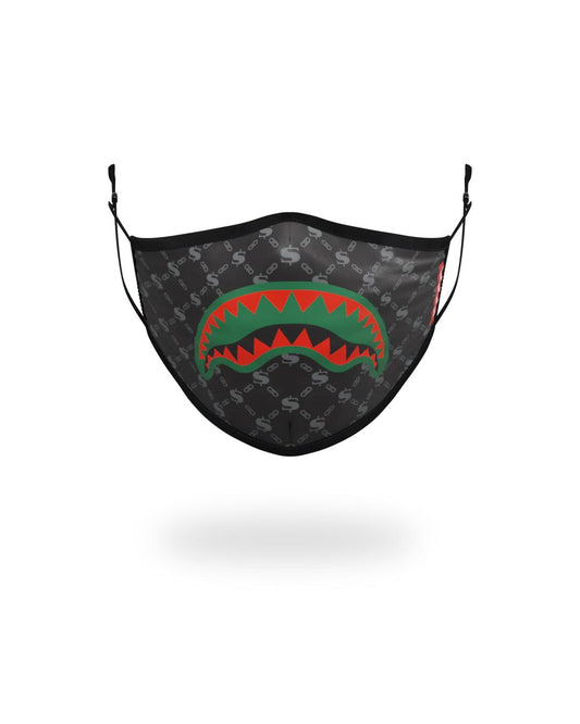 ADULT SPUCCI (BLACK) FORM-FITTING FACE MASK