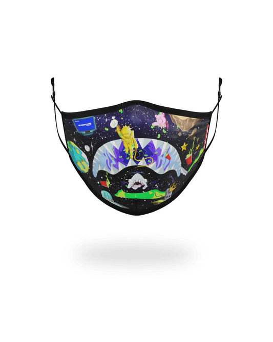 ADULT ASTRO PARTY FORM-FITTING FACE MASK