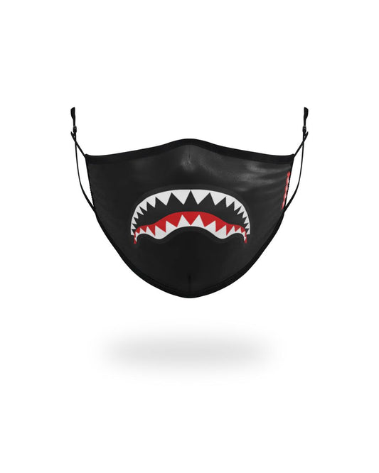 ADULT SHARK LOGO (BLACK) FORM-FITTING FACE MASK