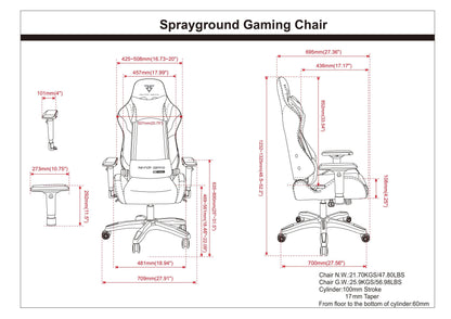 FIRE CAMO GAMING CHAIR - SUPER RARE