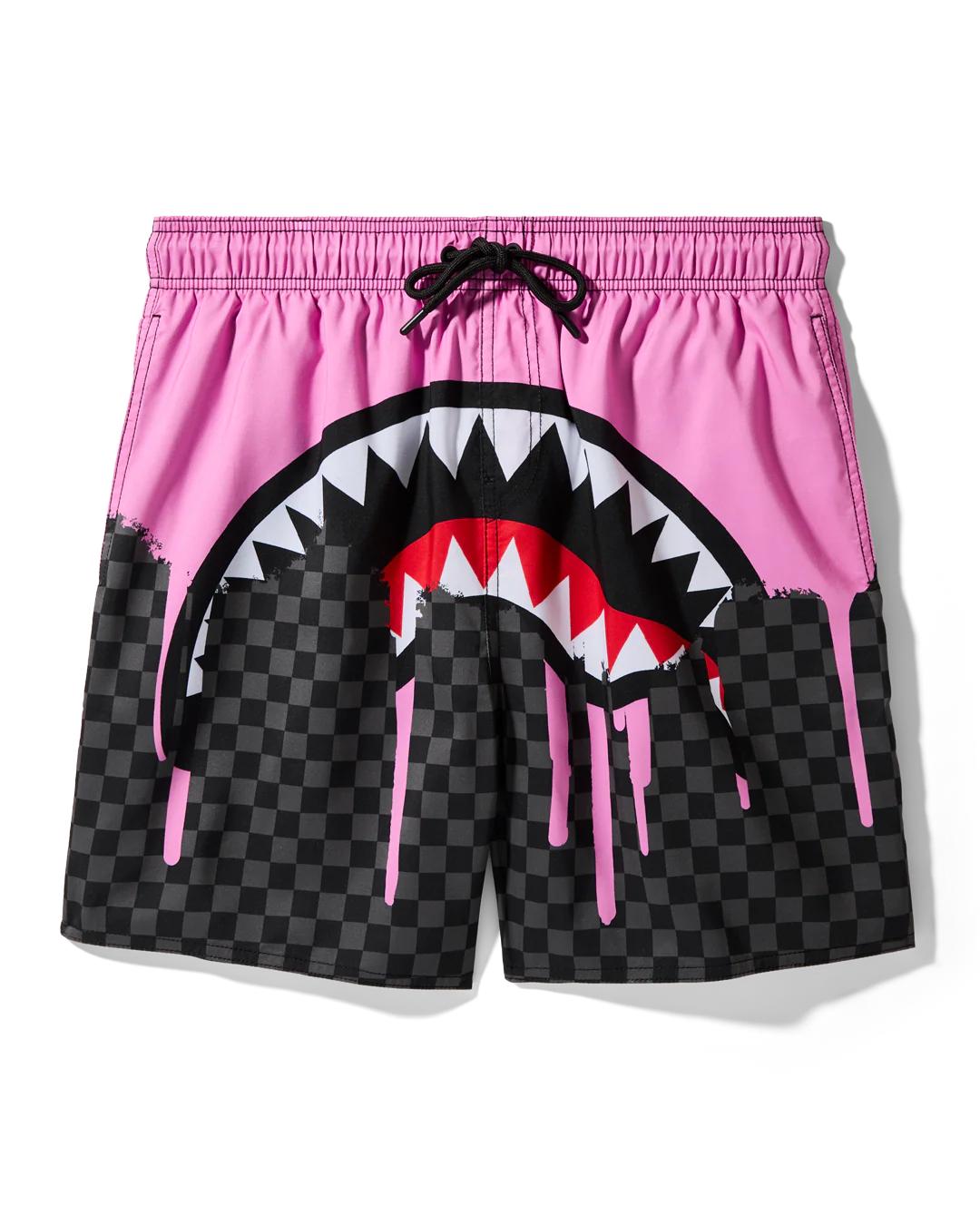 OCEAN DRIP CHECK SWIM SHORT