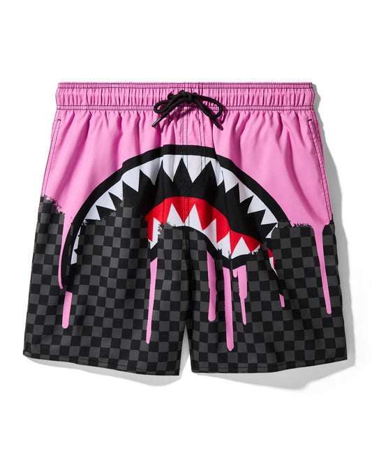 OCEAN DRIP CHECK SWIM SHORT
