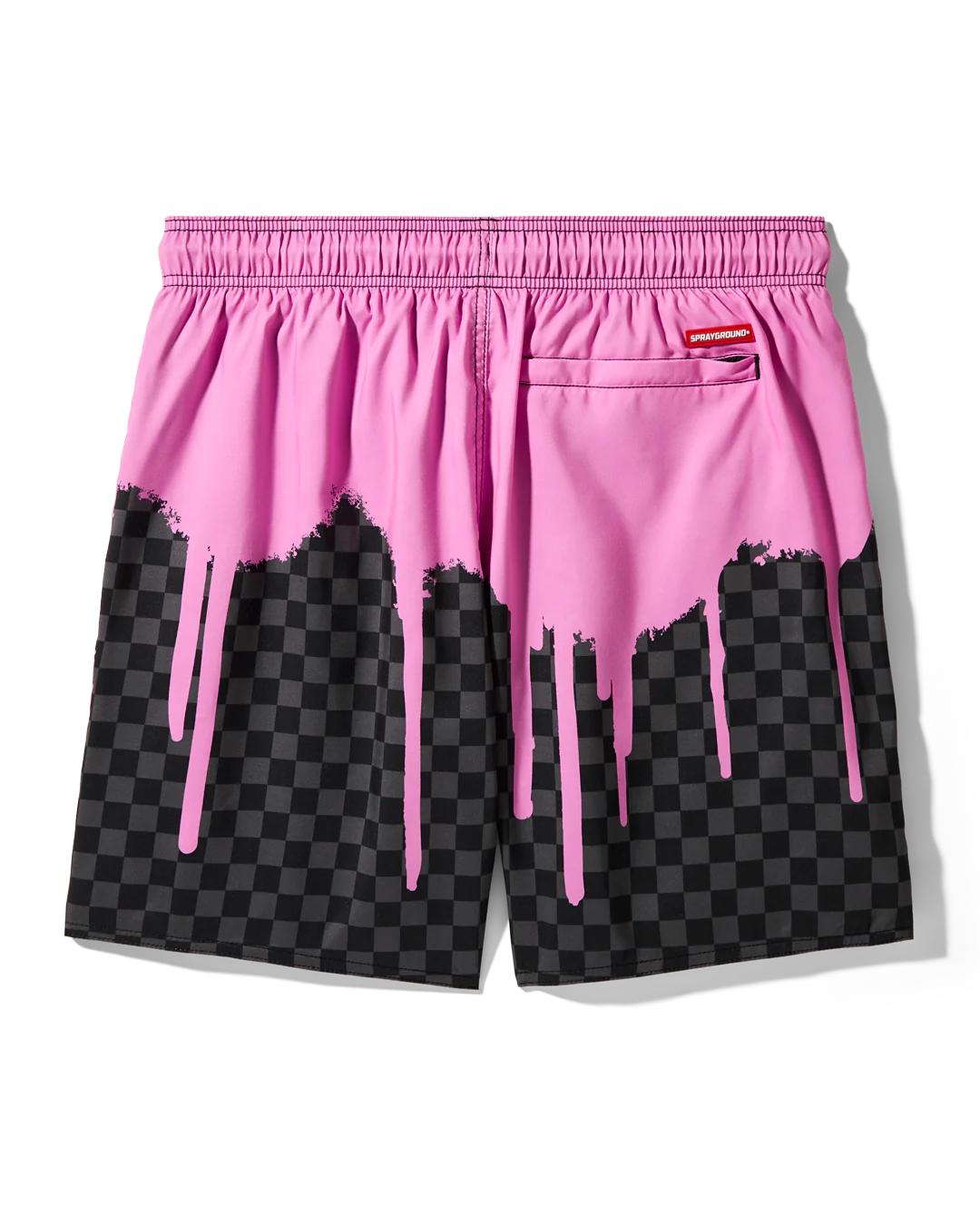 OCEAN DRIP CHECK SWIM SHORT