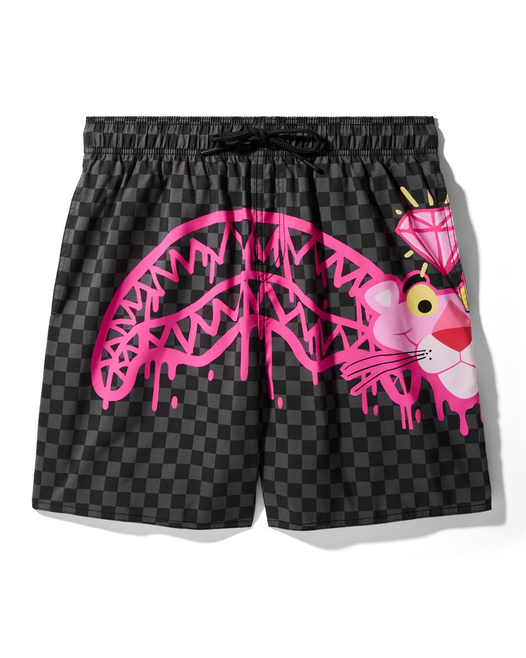 PINK PANTHER DIAMOND SHARK SWIM SHORTS