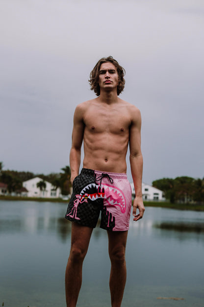 PINK PANTHER PINK PAINTER SWIM SHORTS