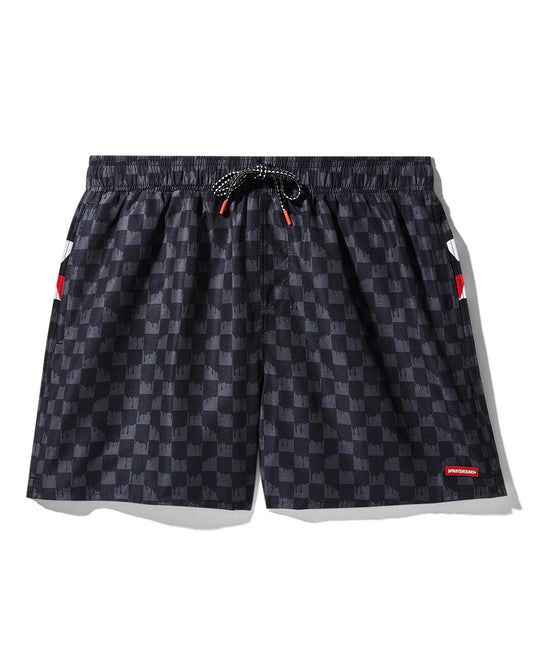DRIP CHECK SWIM SHORTS