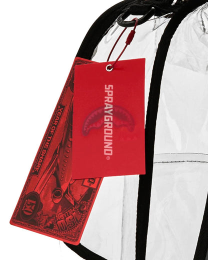 FULLY CLEAR EMBOSSED BOSS BACKPACK