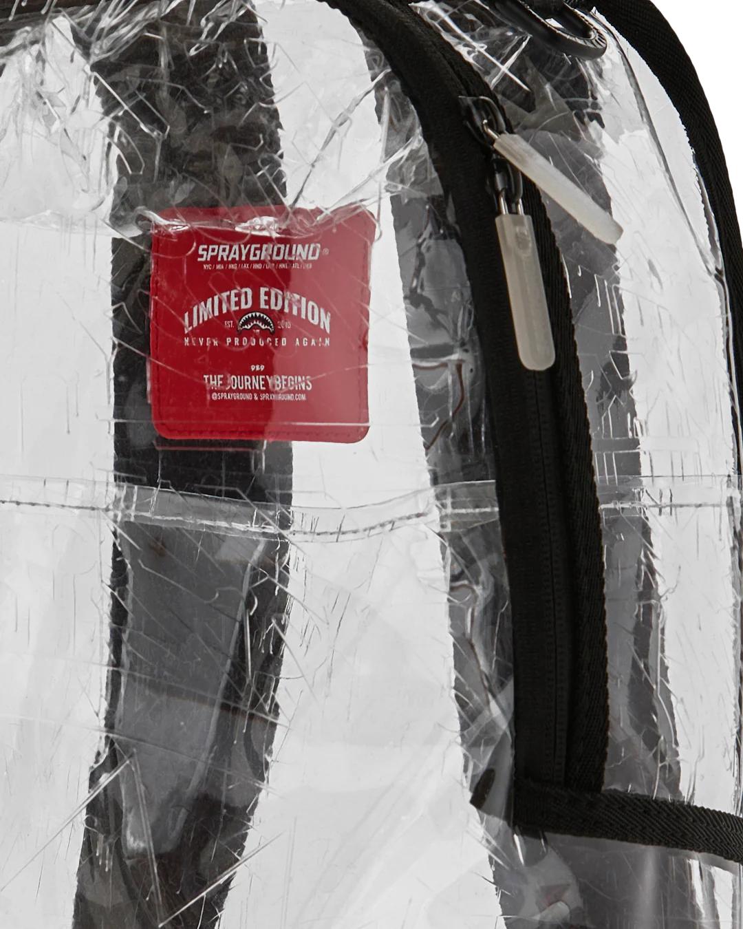 FULLY CLEAR EMBOSSED BOSS BACKPACK