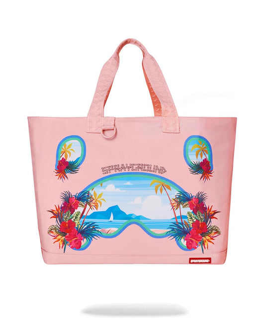 BORA BORA SHARK ISLAND VILLA BEACH TOTE