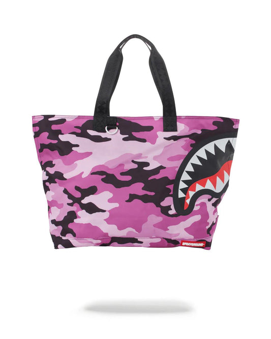 SPLIT CAMO BEACH TOTE
