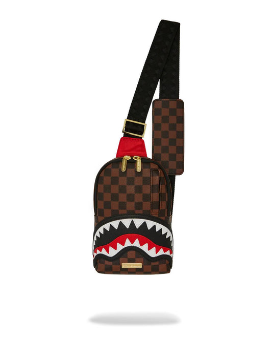 SAWTOOTH SHARKS IN PARIS ONE-STRAP SLING