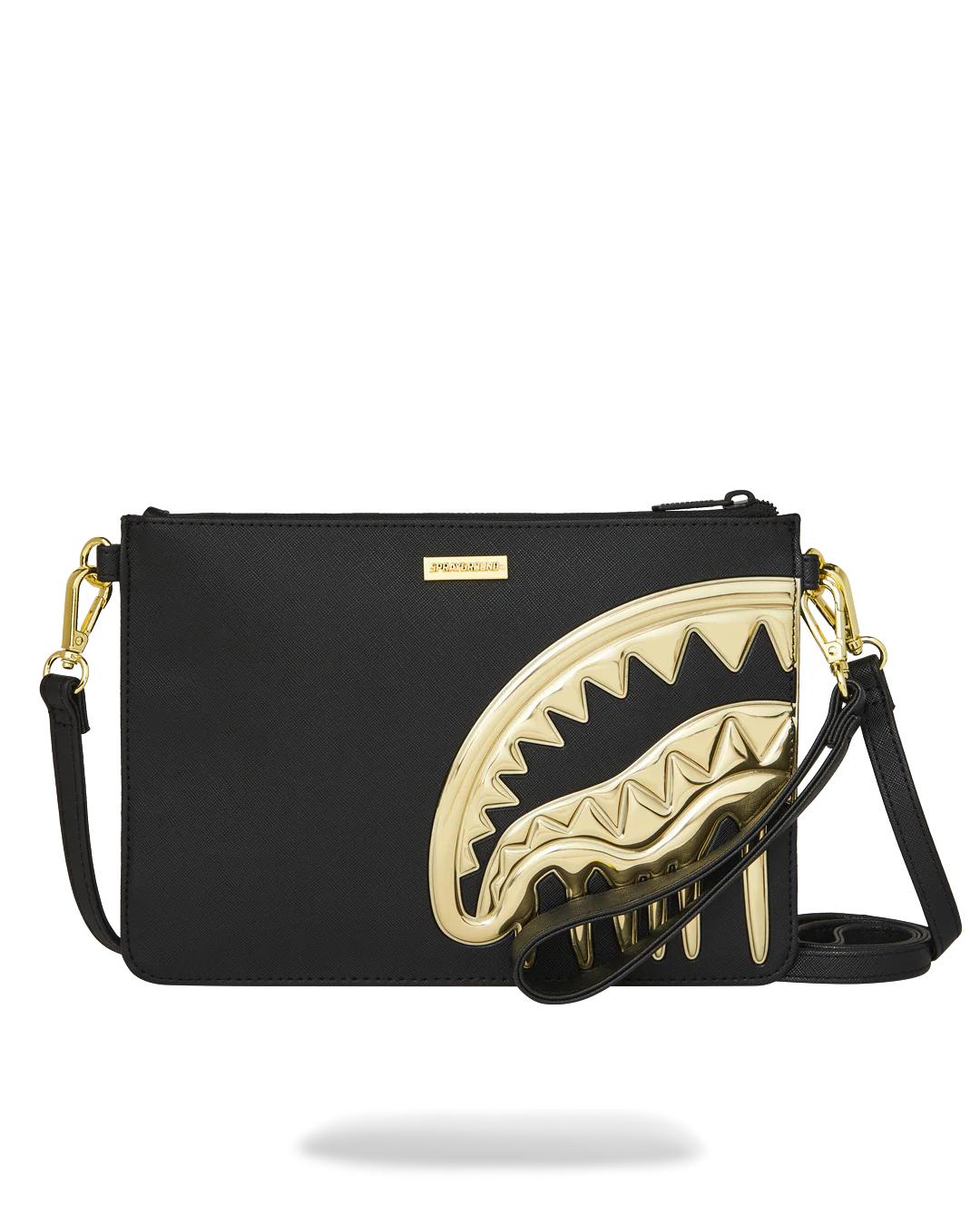 GOLDHEART SHARK DRIP CROSSOVER CLUTCH