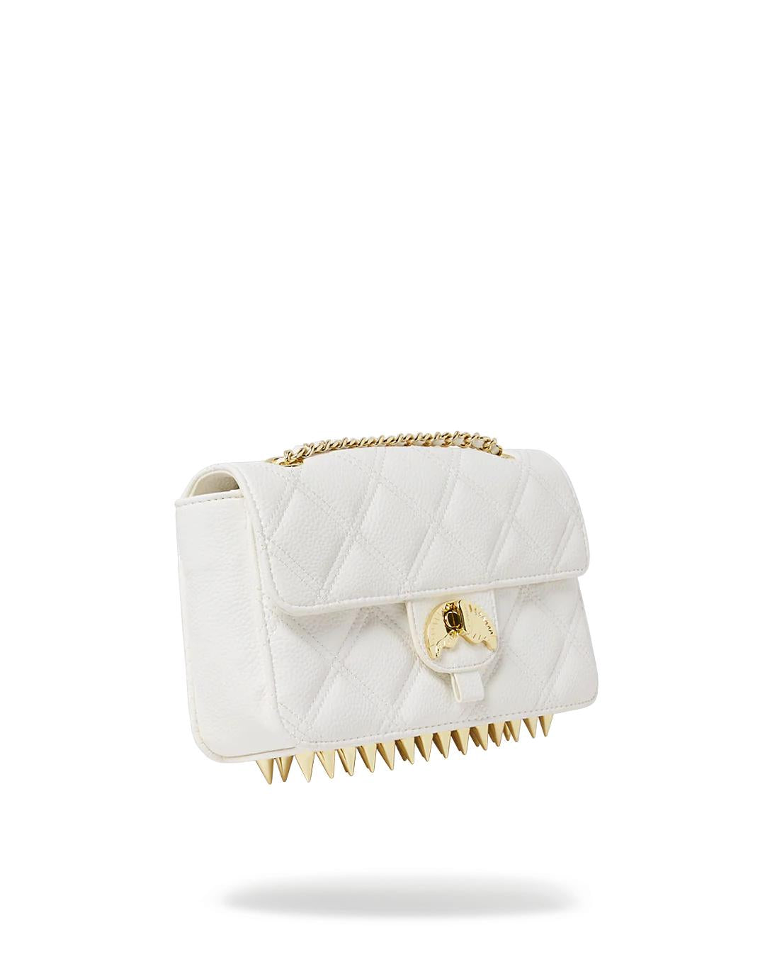 RIVIERA LE BLANC GOLD CHAIN SHARK HANDBAG