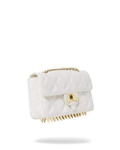 RIVIERA LE BLANC GOLD CHAIN SHARK HANDBAG