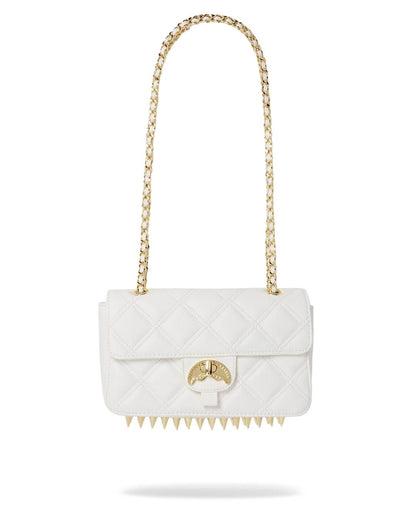 RIVIERA LE BLANC GOLD CHAIN SHARK HANDBAG