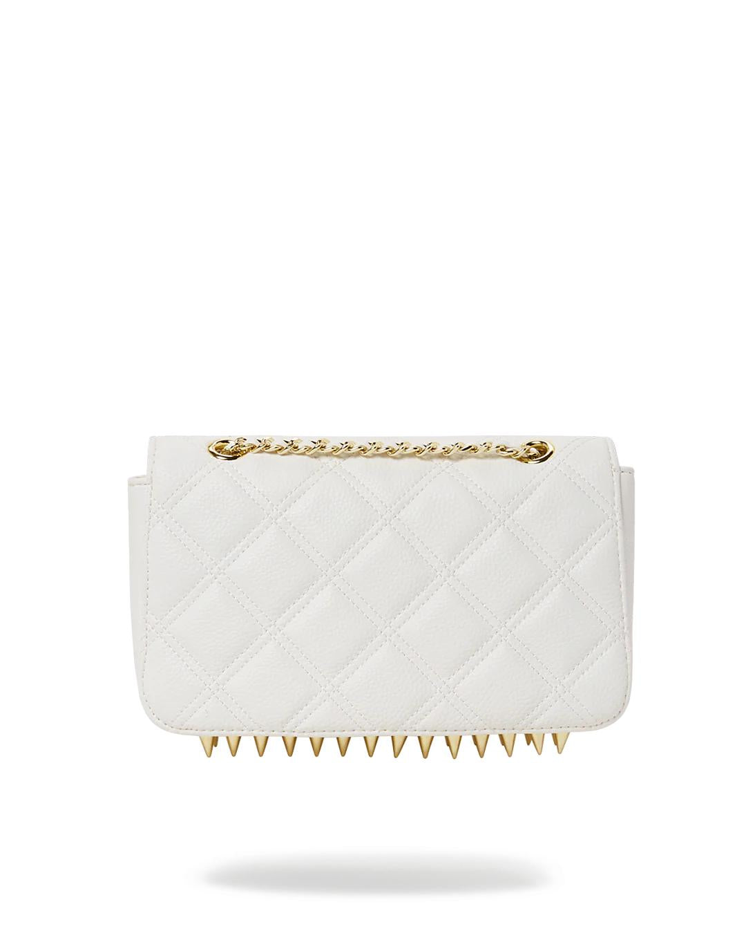 RIVIERA LE BLANC GOLD CHAIN SHARK HANDBAG