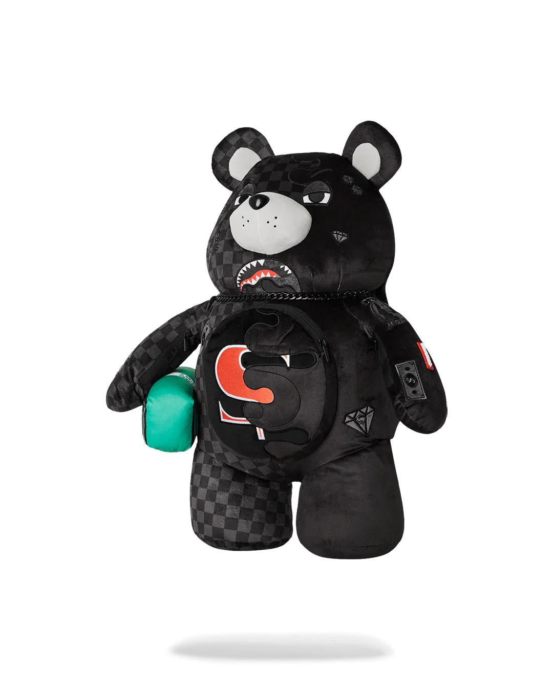 SPEED SHARK SIDE SWIPE MONEYBEAR TEDDY BEAR BACKPACK