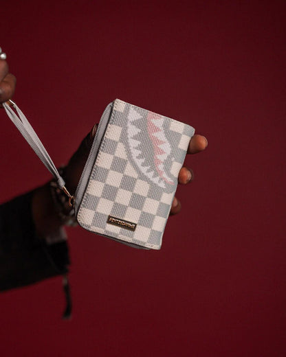 KNIT SHARKS IN PARIS IN CREAM WALLET