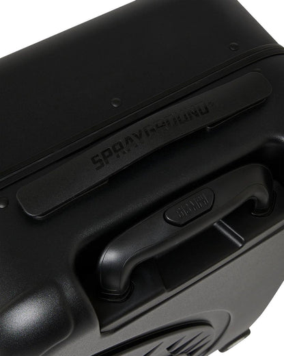 THE JOURNEY BEGINS SHARKITECTURE CARRY-ON LUGGAGE BLACK WITH EXTRA STI