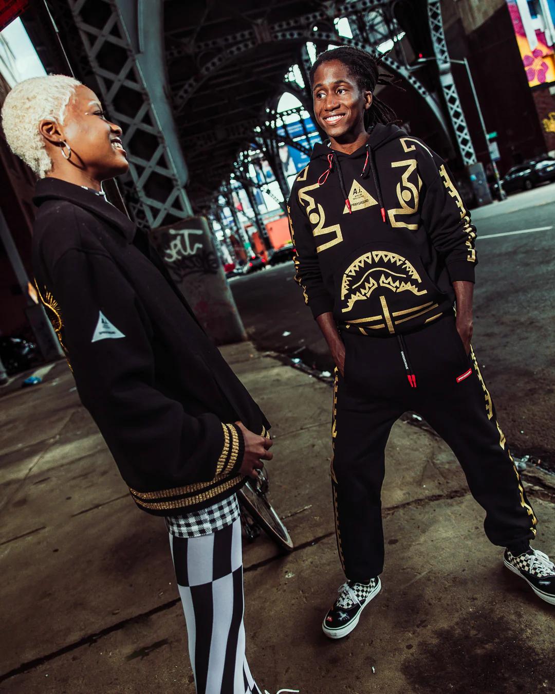 A.I.9 AFRICAN INTELLIGENCE GUILDED LEOPARD - SANDFLOWER COLLAB VARSITY