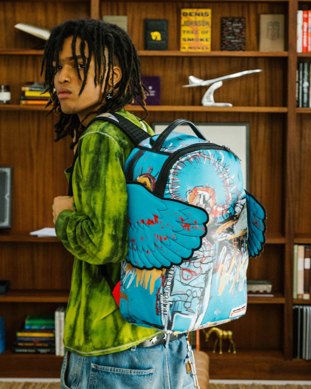 OFFICIAL BASQUIAT UNTITLED (FALLEN ANGEL) 1981 WING BACKPACK (DLXV)