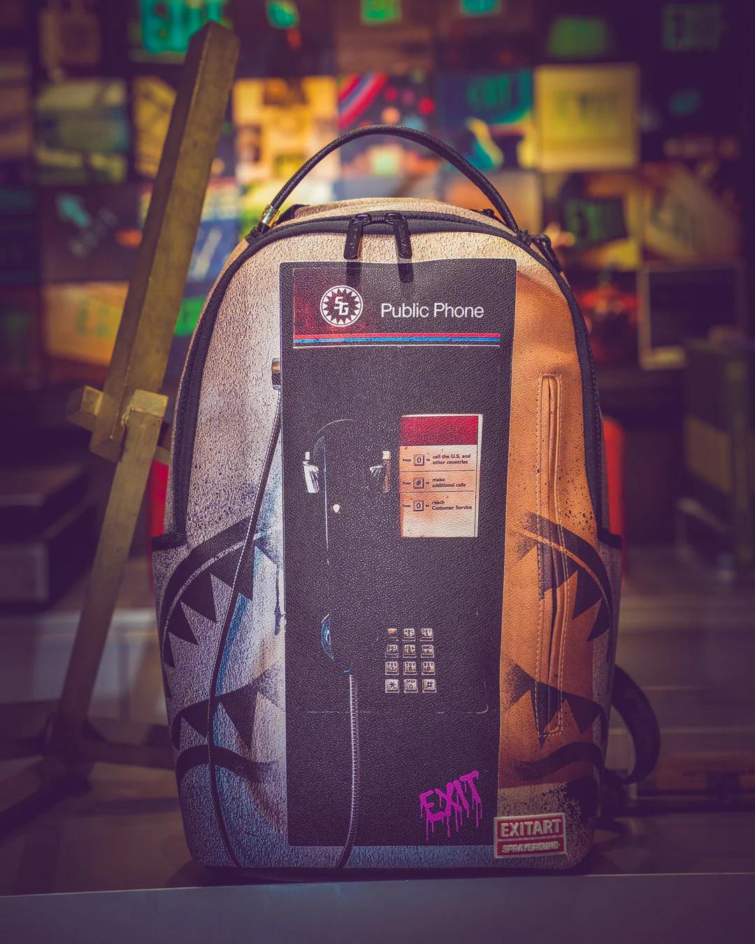 EXIT NYC PAYPHONE BACKPACK