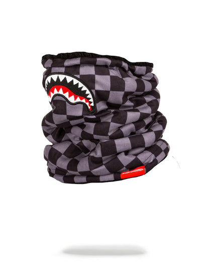 CHECKERED SHARK NECK WARMER