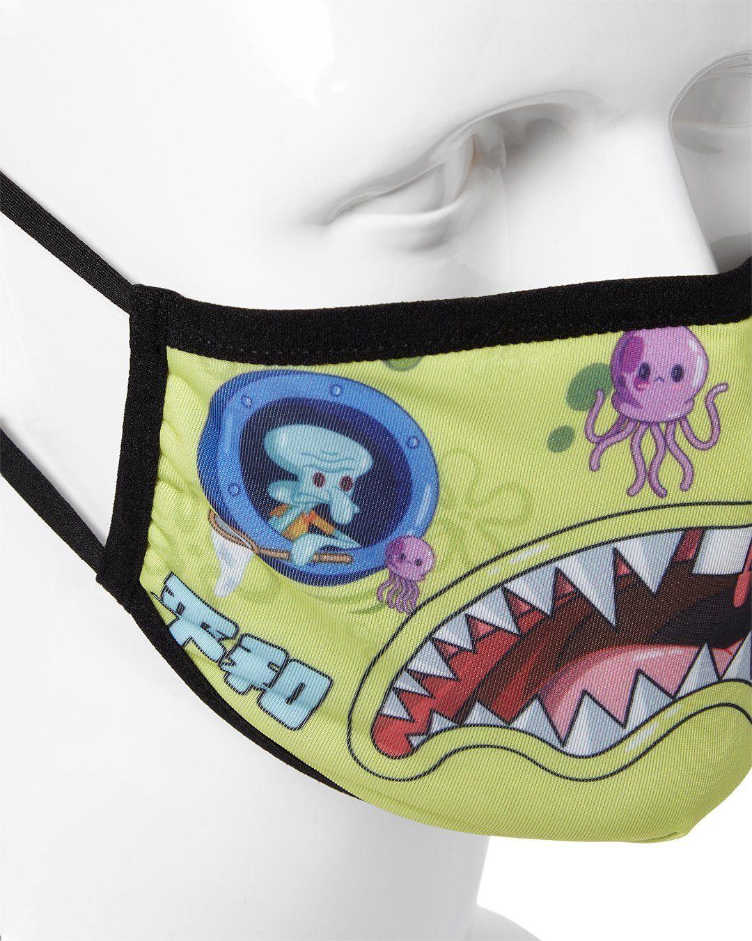 ADULT SPONGEBOB JAPAN SHARK FORM FITTING FACE-COVERING