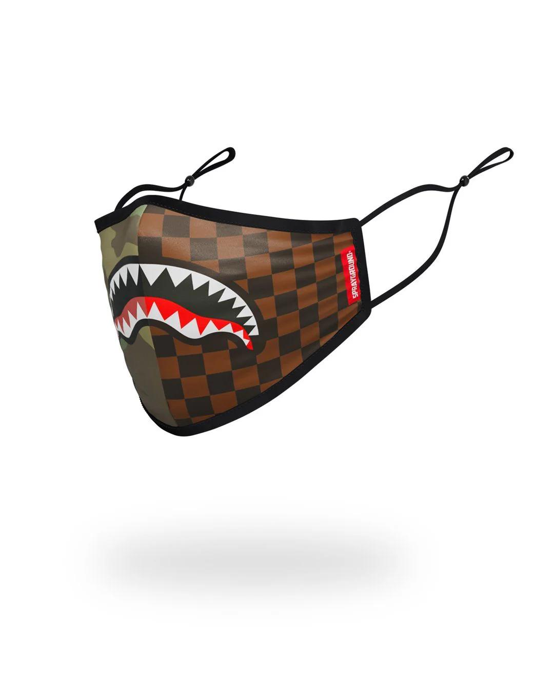 KIDS FORM FITTING MASK: CHECKS & CAMO