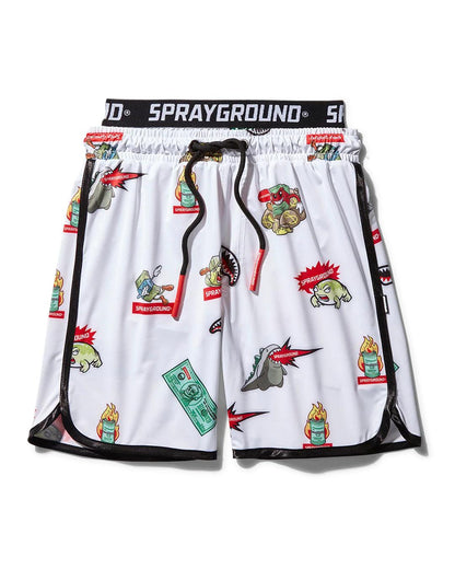 KIDS PATCH ALL-IN SWIM TRUNKS (WHITE)