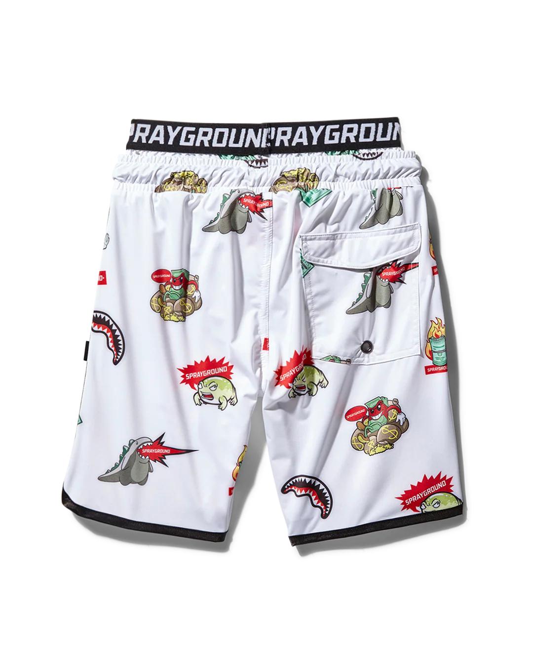 KIDS PATCH ALL-IN SWIM TRUNKS (WHITE)