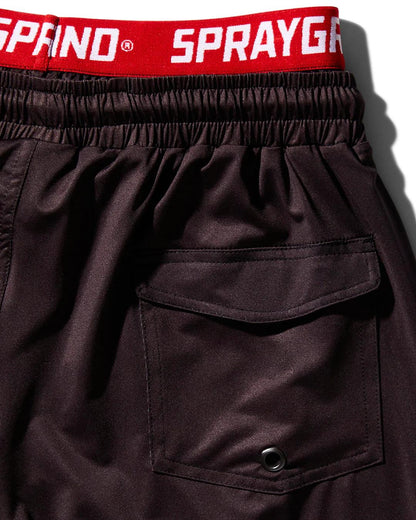 PATCH ALL-IN CORTO SWIM TRUNKS (BLACK)