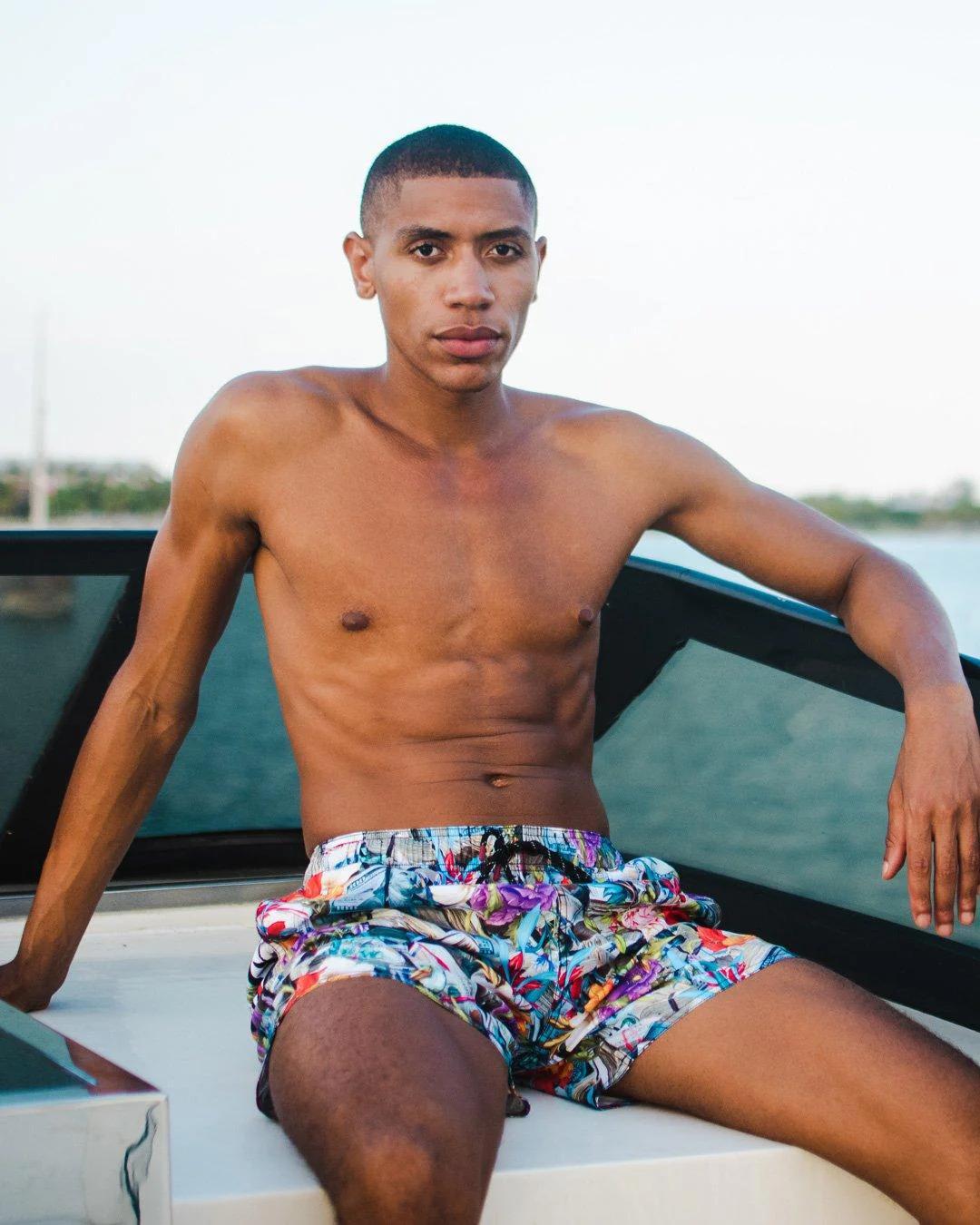 FLORAL MONEY SHOTO SWIM TRUNKS