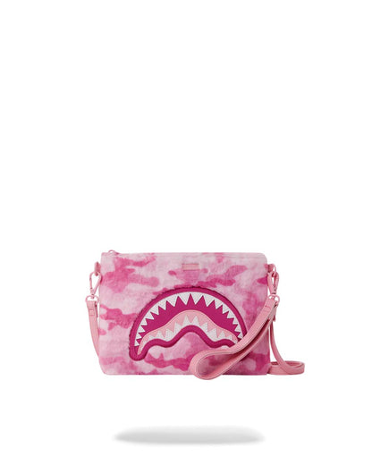 FURRROCIOUS IN PINK CROSSOVER CLUTCH
