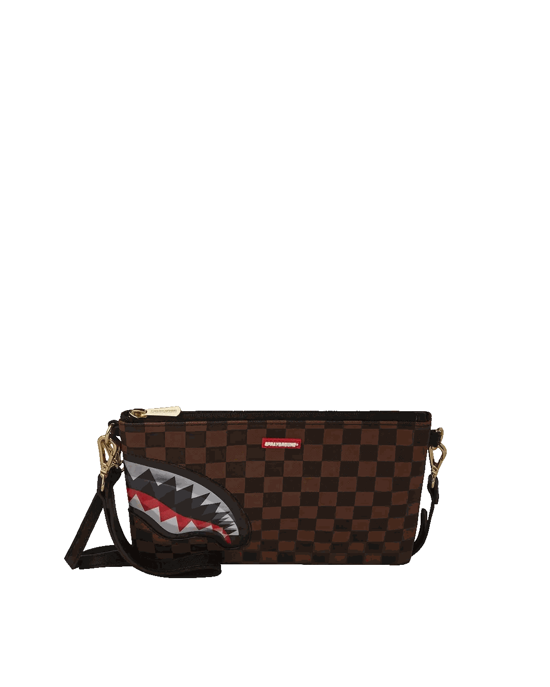 LENTICULAR EFFECTS CROSSOVER CLUTCH W/ SHOULDER STRAP
