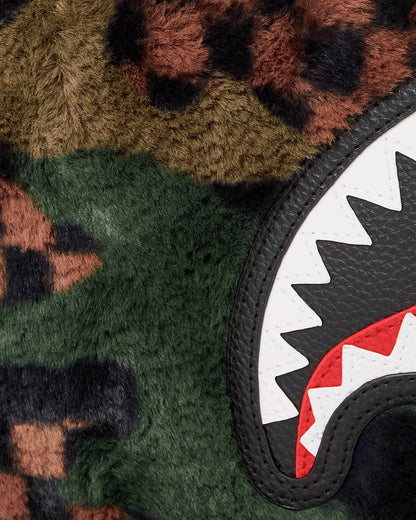 BIG SKY FUR SHARK CROSSOVER CLUTCH
