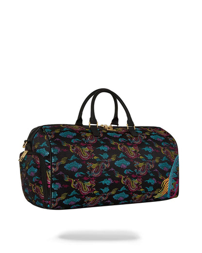 EMBROIDERED DRAGONS DUFFLE