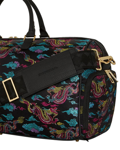 EMBROIDERED DRAGONS DUFFLE