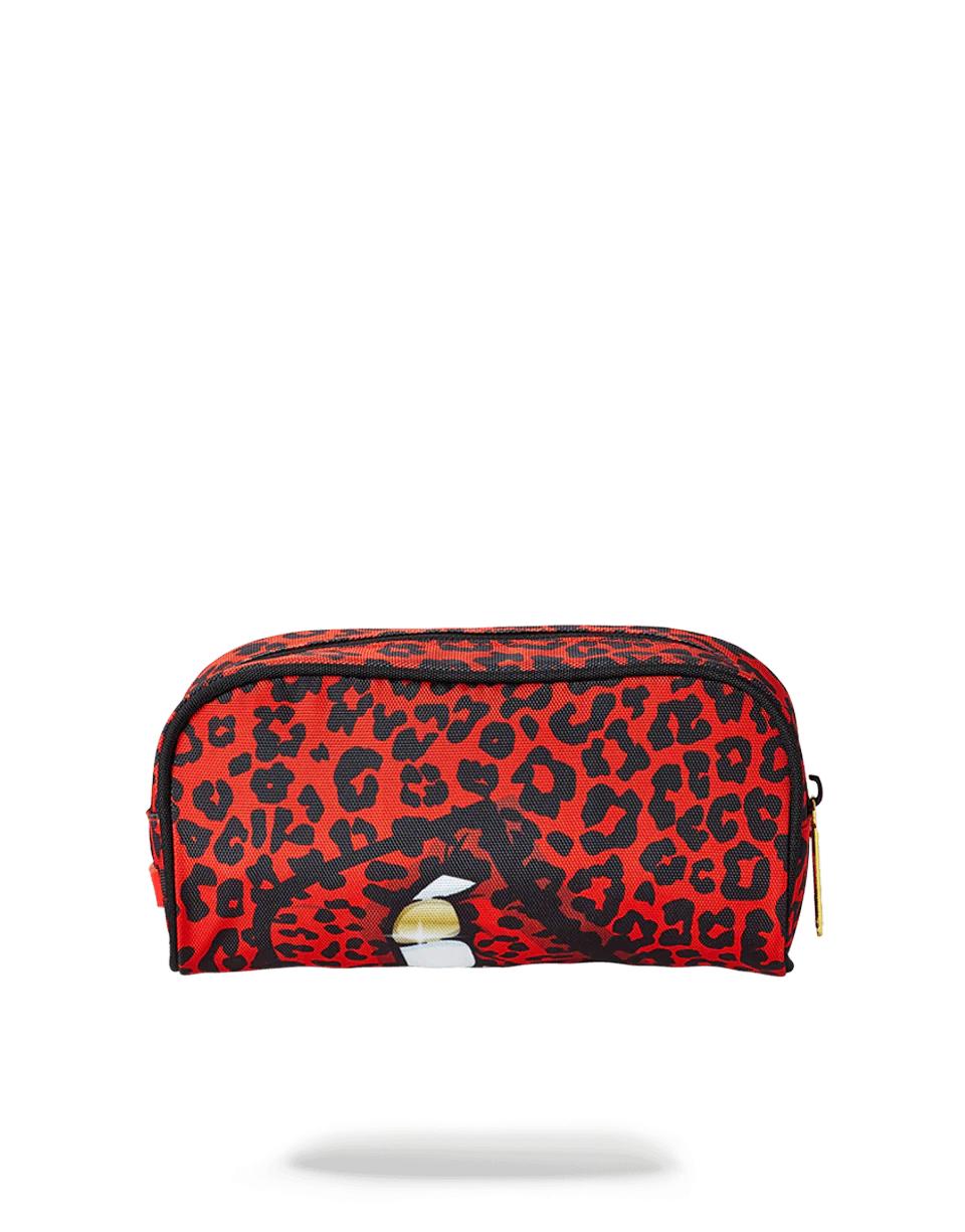 RED LEOPARD LIPS PENCIL CASE