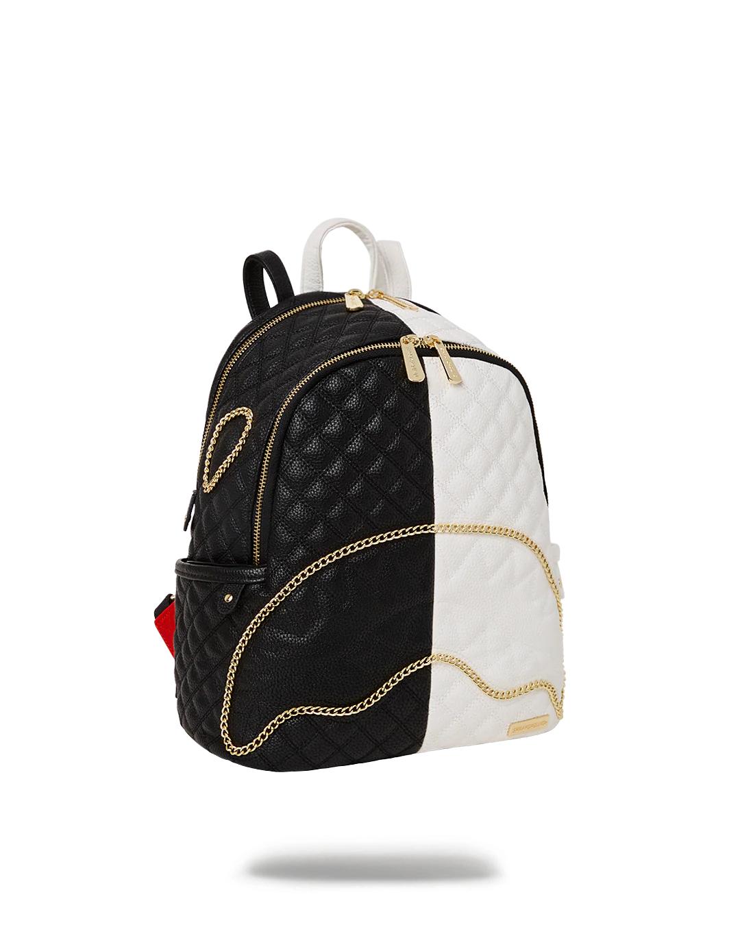 LEVELED UP SPLIT QUILT SHARK SAVAGE BACKPACK