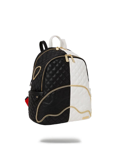 LEVELED UP SPLIT QUILT SHARK SAVAGE BACKPACK